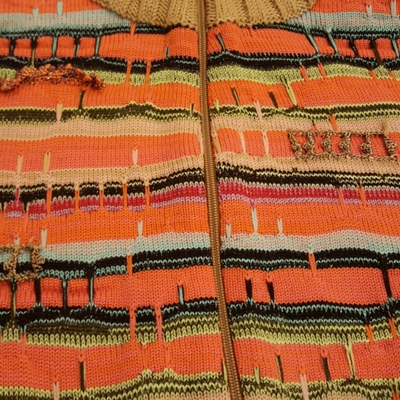 Christian LaCroix Bazaar Zippered Sweater Jacket - Picture 7 of 8